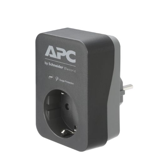 Мережевий фільтр живлення APC Essential SurgeArrest 1 outlet Black (PME1WB-RS)