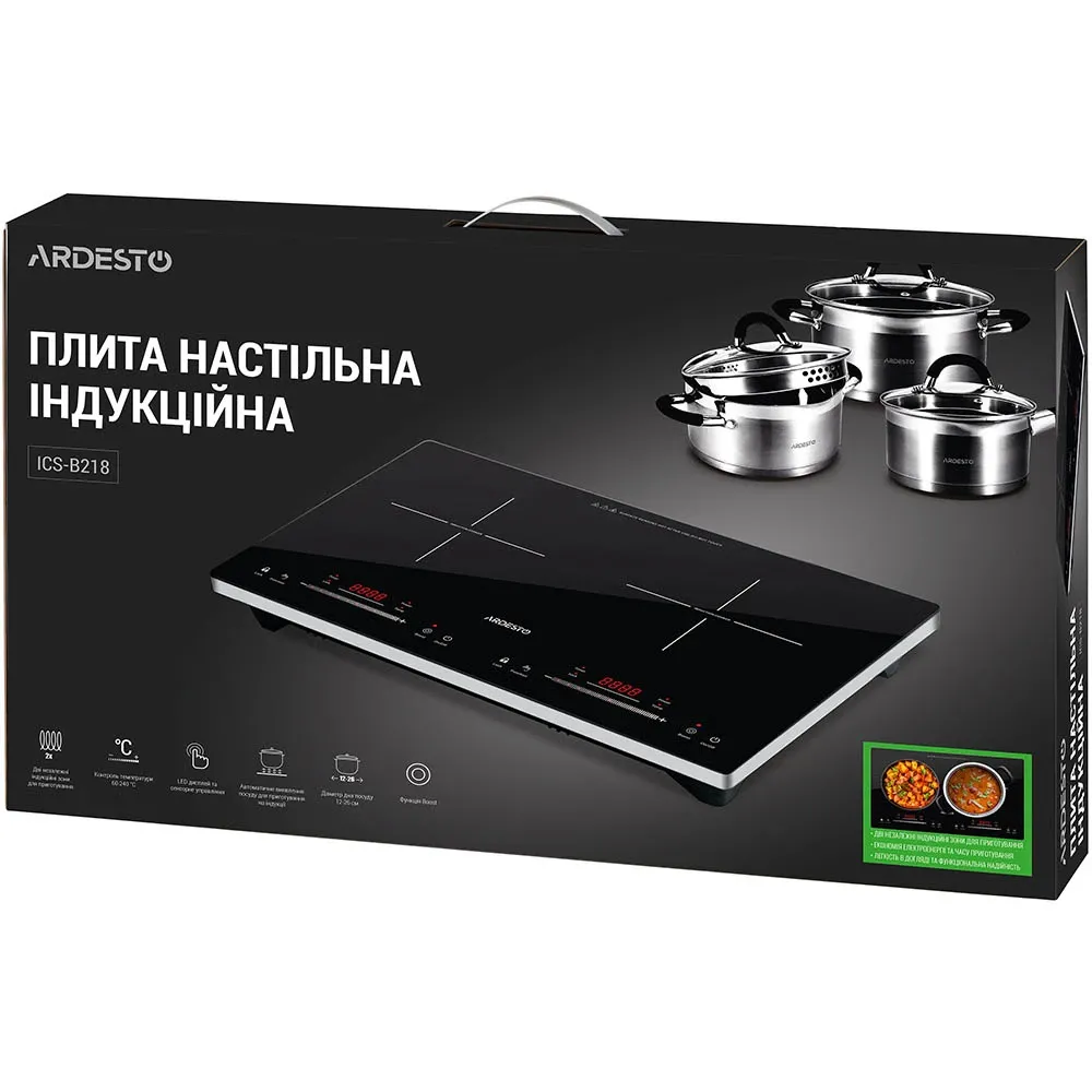 Настільна плита Ardesto ICS-B218