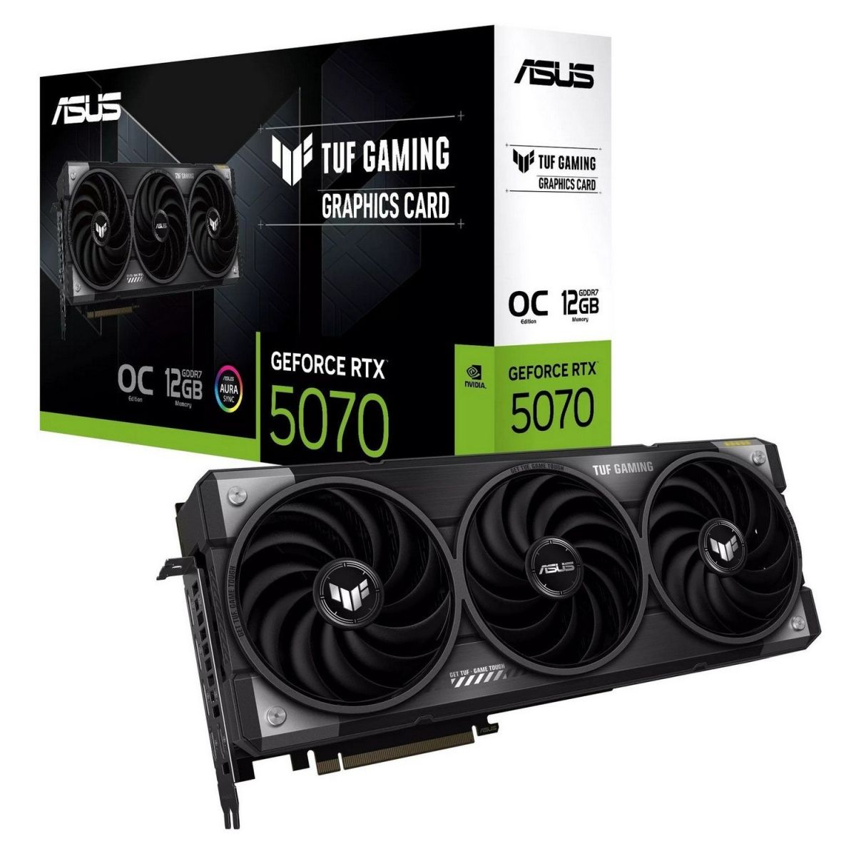 Відеокарта ASUS GeForce RTX5070 12GB TUF Gaming OC (TUF-RTX5070-O12G-GAMING)