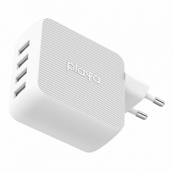 Зарядное устройство Belkin Playa Home Charger 40W 4-PORT USB 2.4A White (PP0003VFC2-PBB)