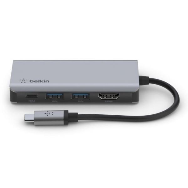 Концентратор Belkin USB-C 4in1 Multiport Dock (AVC006BTSGY)