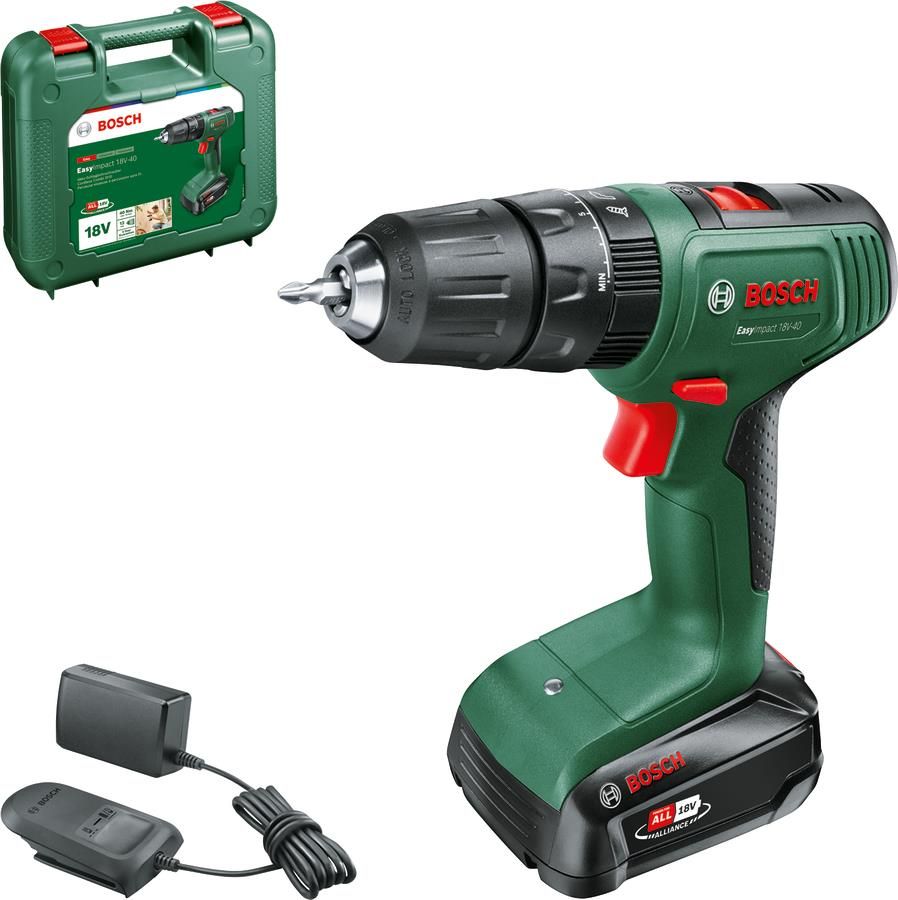 Шуруповерт Bosch EasyImpact 18V-40 18В 1х2Агод (0.603.9D8.107)
