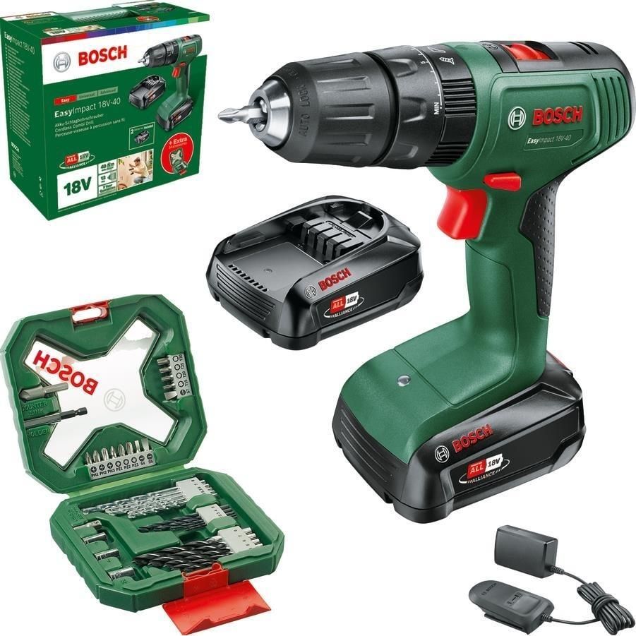Шуруповерт Bosch EasyImpact 18V-40 18В 2х2Агод (0.603.9D8.109)