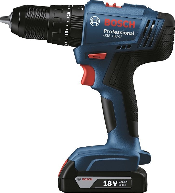 Шуруповерт Bosch GSB 183-LI 18V 1х2Ah (0.601.9K9.101)