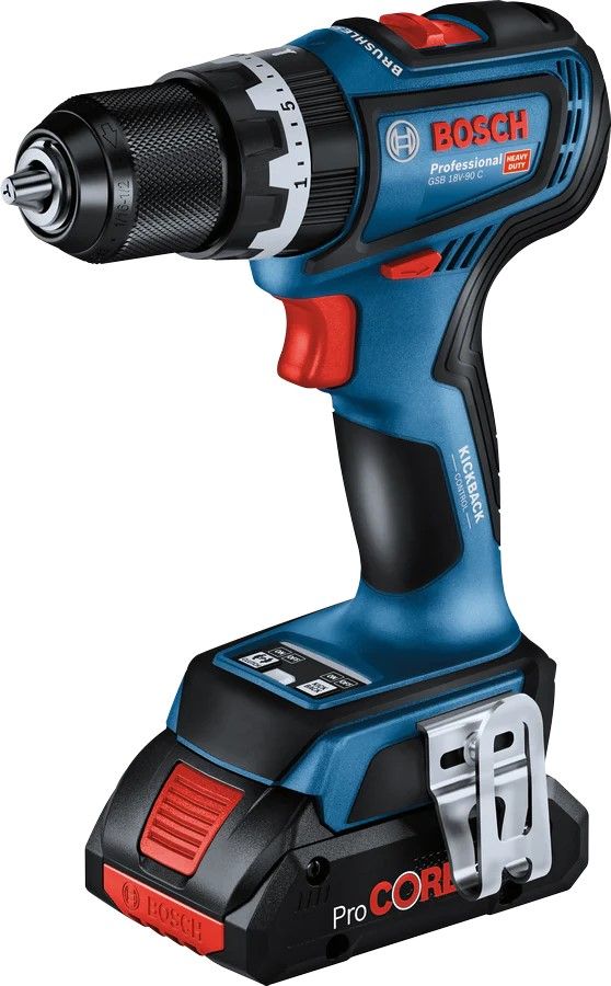 Шуруповерт Bosch GSB 18V-90 C 18В 2х4Агод (0.601.9K6.104)