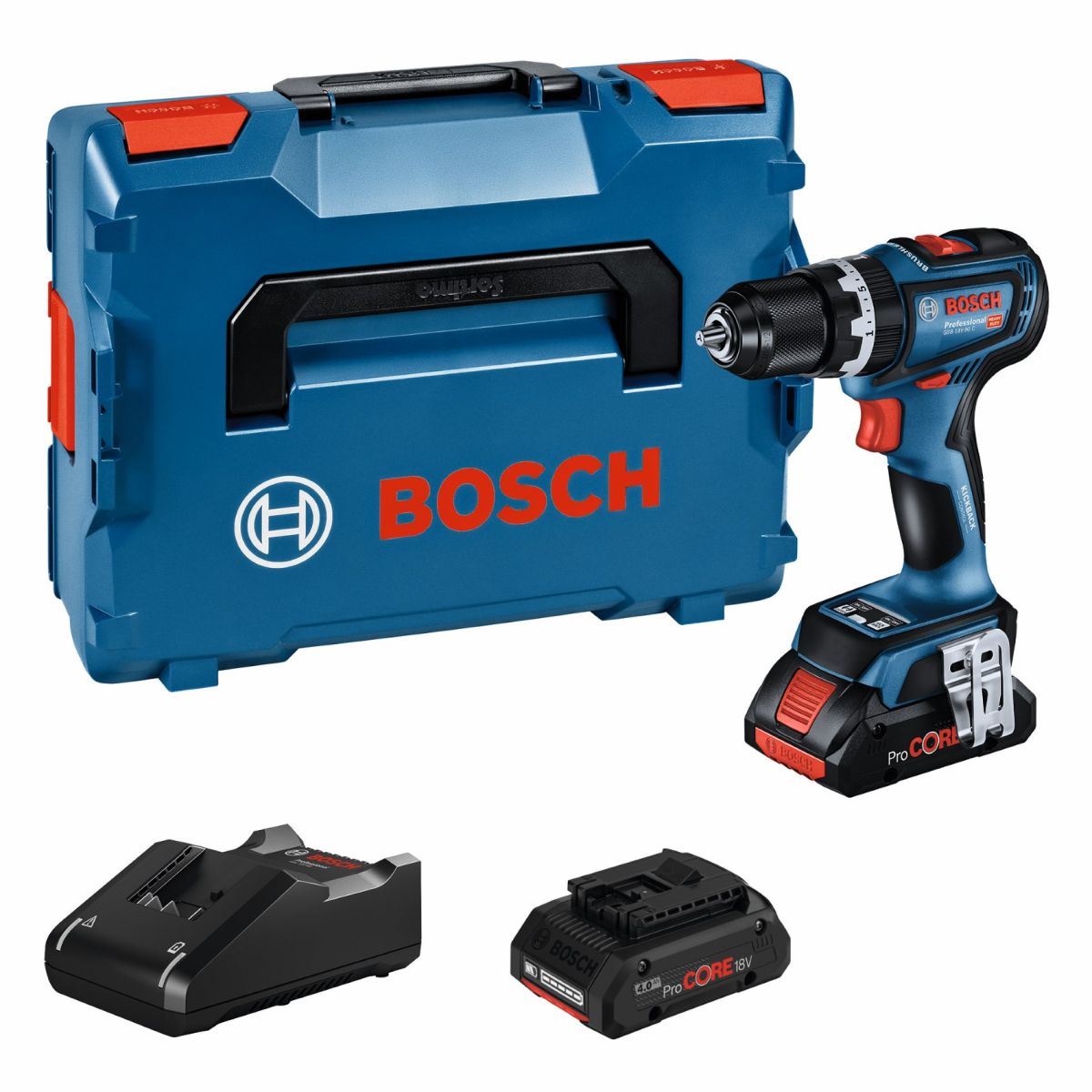 Шуруповерт Bosch GSB 18V-90 C 18В 2х4Агод (0.601.9K6.104)