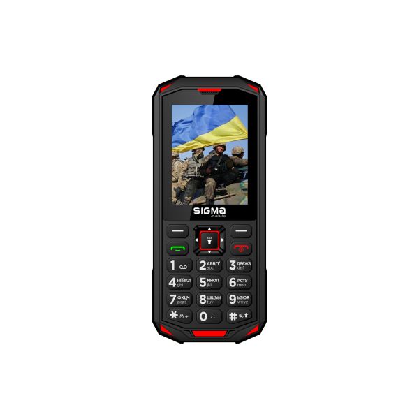 Мобільний телефон Sigma X-treme PA68 Black Red