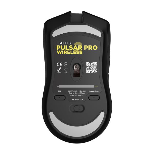 Мишка Hator Pulsar 2 Pro Wireless Black (HTM-530)