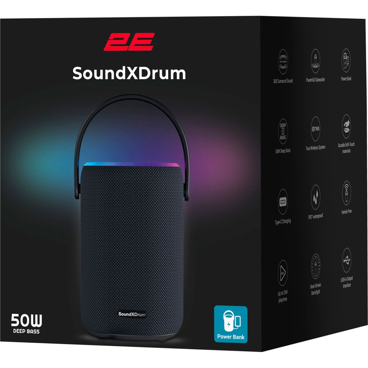 Акустична система 2E SoundXDrum Black