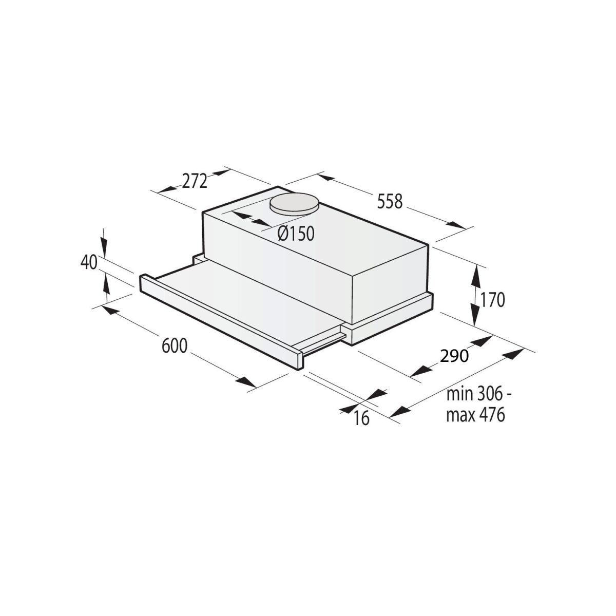 Витяжка кухонна Gorenje TH64E4BG