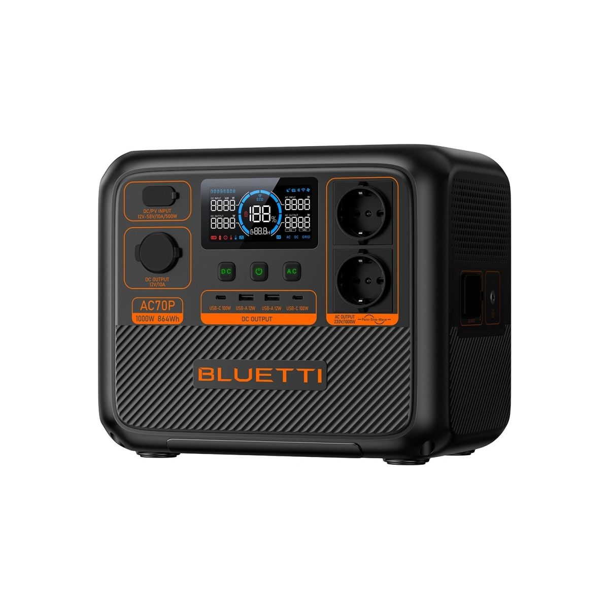 Зарядна станція Bluetti AC70P 1000W