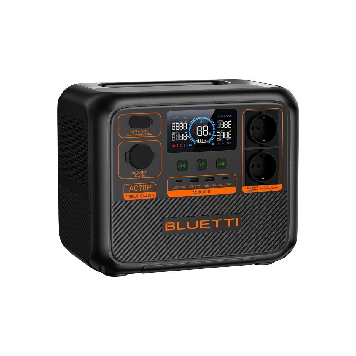 Зарядна станція Bluetti AC70P 1000W