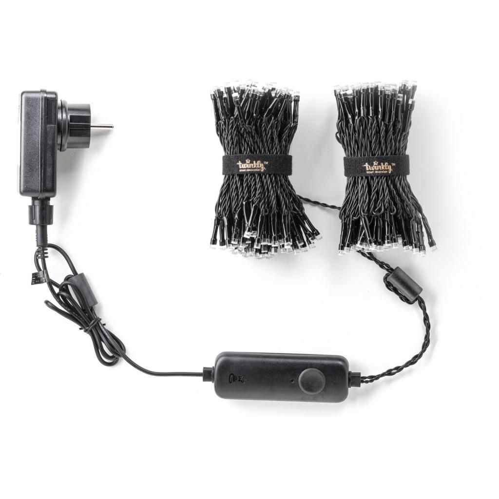 Гірлянда Smart LED Twinkly Strings RGBW 400 чорний (TWS400SPP-BEU)