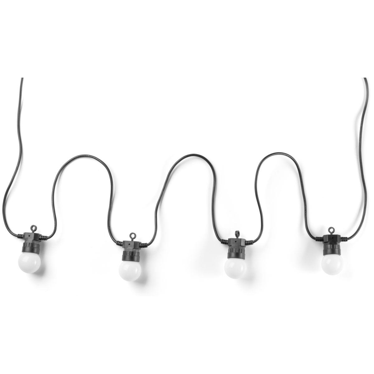 Гірлянда Smart LED Twinkly Festoon RGB 20 чорний (TWF020STP-BEU)