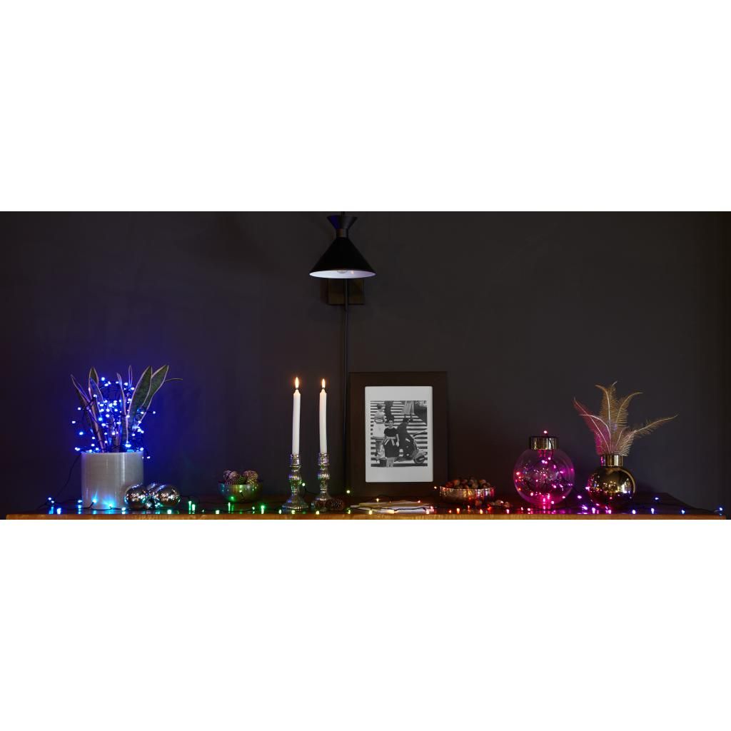 Гірлянда Smart LED Twinkly Strings RGB 400 чорний (TWS400STP-BEU)