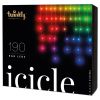 Гірлянда Smart LED Twinkly Icicle RGB 190 прозорий (TWI190STP-TEU)