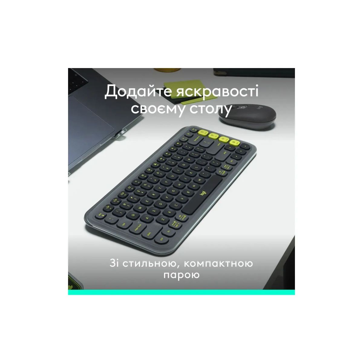 Комплект Logitech POP Icon Combo Bluetooth UA Graphite (920-013156)