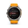 Смарт-годинник Garmin fenix 8 AMOLED 51mm Titanium with Spark Orange/Graphite Silicone Band (010-02905-11)