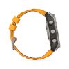 Смарт-годинник Garmin fenix 8 AMOLED 51mm Titanium with Spark Orange/Graphite Silicone Band (010-02905-11)