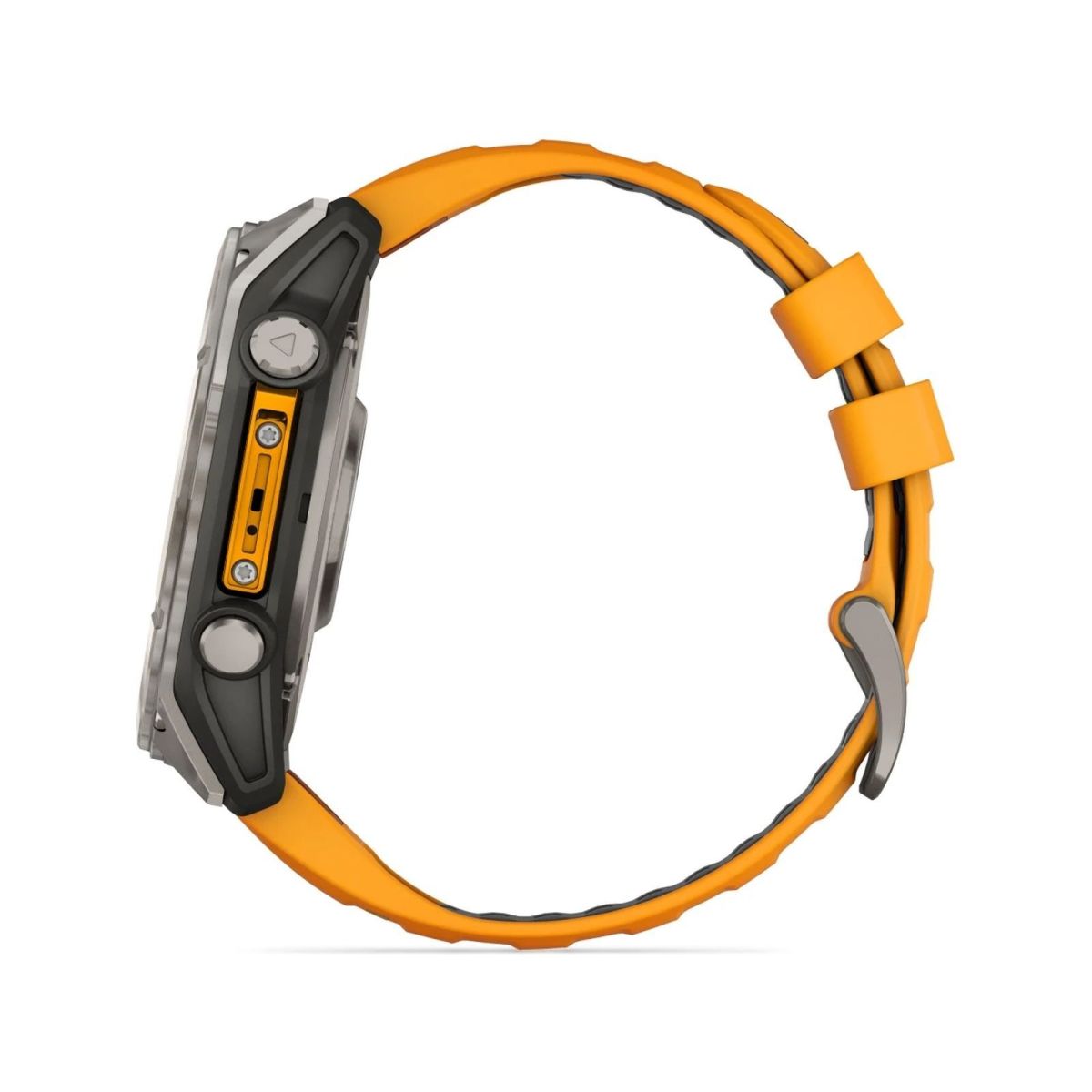 Смарт-годинник Garmin fenix 8 AMOLED 51mm Titanium with Spark Orange/Graphite Silicone Band (010-02905-11)