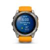 Смарт-годинник Garmin fenix 8 AMOLED 51mm Titanium with Spark Orange/Graphite Silicone Band (010-02905-11)