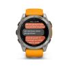 Смарт-годинник Garmin fenix 8 AMOLED 51mm Titanium with Spark Orange/Graphite Silicone Band (010-02905-11)