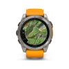 Смарт-годинник Garmin fenix 8 AMOLED 51mm Titanium with Spark Orange/Graphite Silicone Band (010-02905-11)