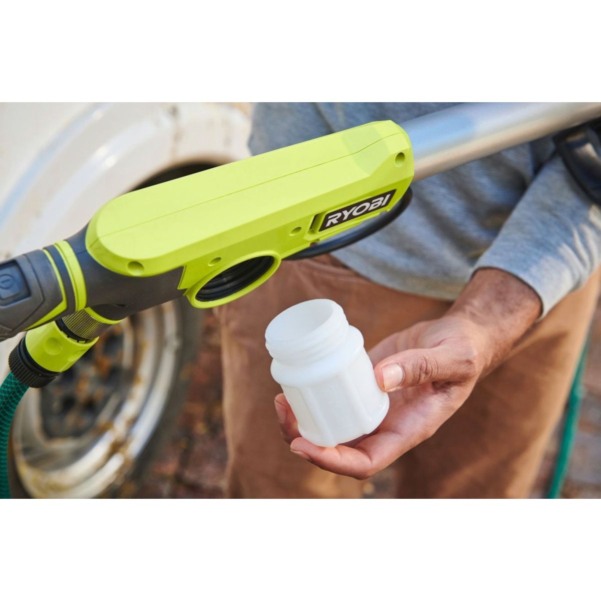 Підмітальна машина Ryobi ONE+ RWTS18-0 (без АКБ та ЗП) (5133005993)