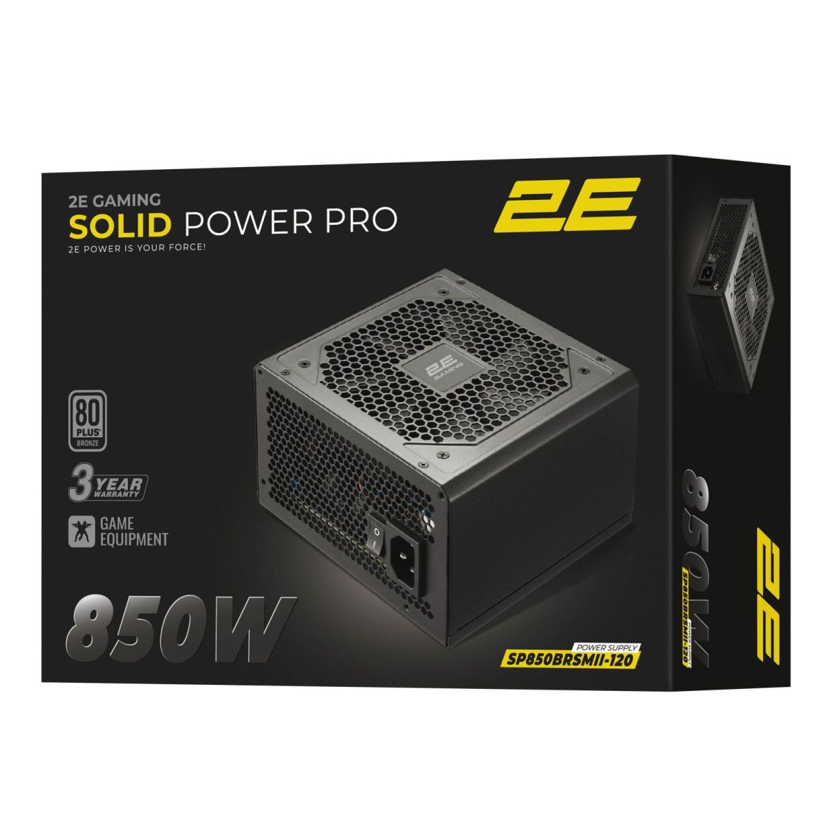Блок живлення 2E Gaming Solid Power Pro 850W (2E-SP850BRSMII-120)