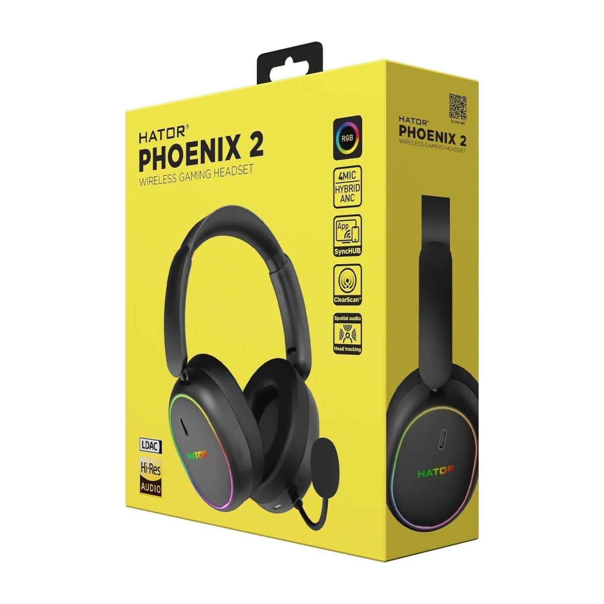 Навушники Hator Phoenix 2 Wireless Black (ESH40)