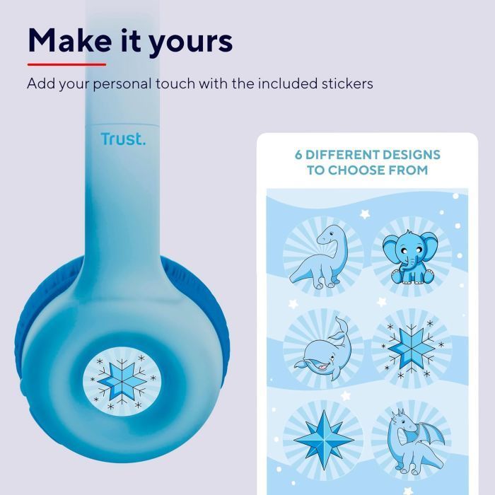 Навушники Trust Nouna Kids Wireless Blue