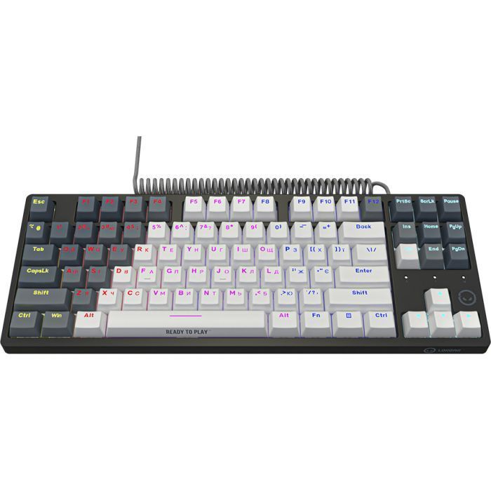Клавіатура Lorgar Azar 514TKL RGB Mechanical USB UA White Grey (LRG-GK514TKL-WH-UA)