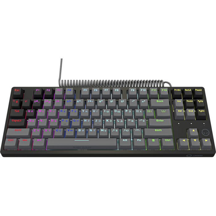Клавіатура Lorgar Azar 514TKL RGB Mechanical USB UA Black Grey (LRG-GK514TKL-BK-UA)