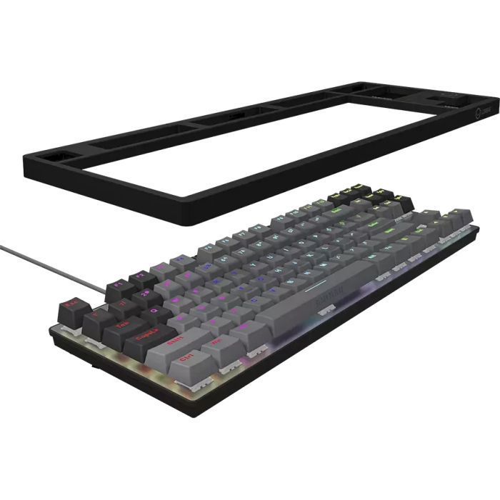 Клавіатура Lorgar Azar 514TKL RGB Mechanical USB UA Black Grey (LRG-GK514TKL-BK-UA)