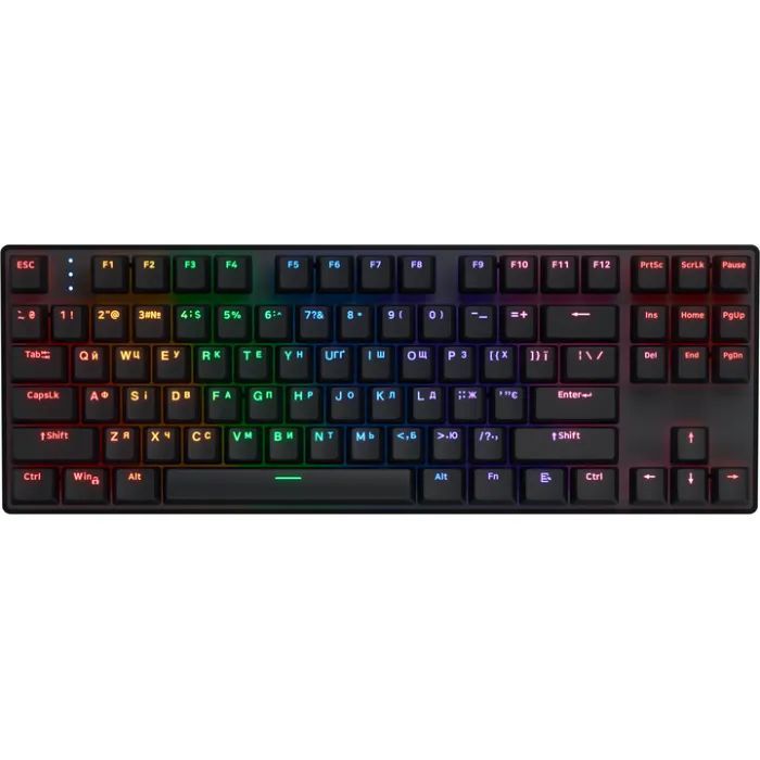 Клавіатура Hator Icefall Mecha TKL Rainbow Wireless Black (HTK287UA)