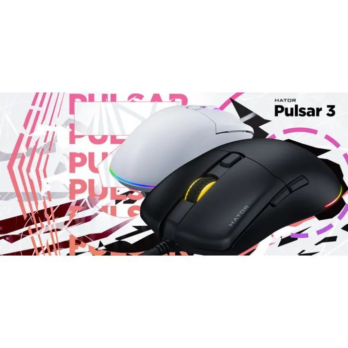 Мишка Hator Pulsar 3 USB White (HTM611)