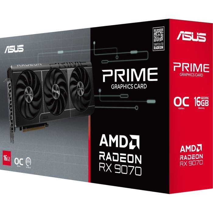 Відеокарта ASUS Radeon RX 9070 16GB Prime EVO OC (PRIME-RX9070-O16G-EVO)