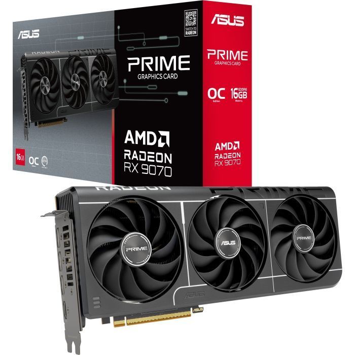 Відеокарта ASUS Radeon RX 9070 16GB Prime EVO OC (PRIME-RX9070-O16G-EVO)