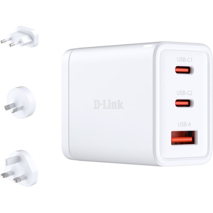 Зарядний пристрій D-Link DCP-651 65W GaN White (DCP-651)