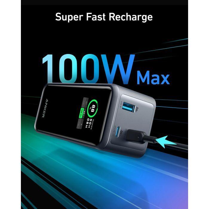 Батарея універсальна Anker Prime 20000mAh 200W Black (A1336011)