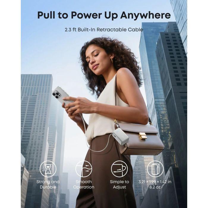 Батарея універсальна Anker Nano 10000mAh 45W White (A1638H21)