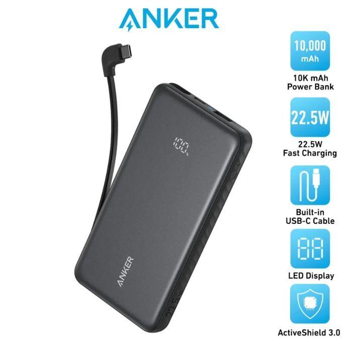 Батарея універсальна Anker Zolo 10000mAh 22.5W Black (A110DH11)