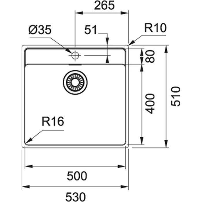 Мийка кухонна Franke Maris MRX 210-50 TL Нерж. сталь (127.0598.750)