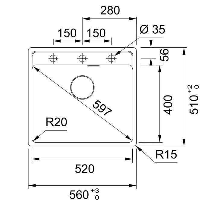 Мийка кухонна Franke Maris MRG 610-52 TL Білий (114.0668.820)