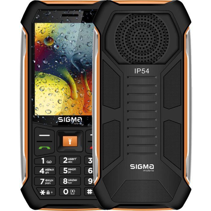Мобільний телефон Sigma X-style 323 Rain Black Orange