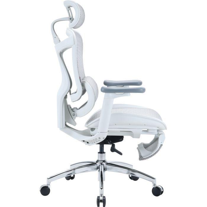 Офісне крісло з підставкою для ніг Sihoo DORO C300L Mesh White (DORO-C300L-A3-102-JT)
