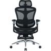 Офісне крісло з підставкою для ніг Sihoo DORO C300 Pro Mesh Black (DORO-C300-PRO-M101-JT)