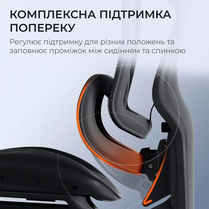 Офісне крісло з підставкою для ніг Sihoo DORO C300 Pro Mesh Black (DORO-C300-PRO-M101-JT)