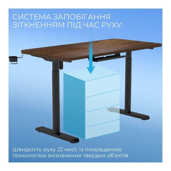 Геймерський стіл Sihoo D05 Walnut Black (D05-104/D05-107)