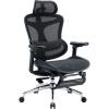 Офісне крісло з підставкою для ніг Sihoo DORO C300L Mesh Black (DORO-C300L-A3-101-JT)